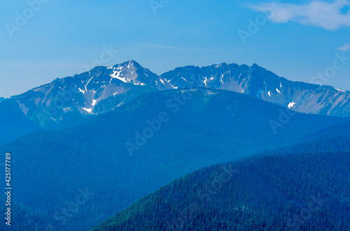 Rocky Mountains. Coastal Mountains. Blackwall Peak trail in Manning Park. British Columbia. Canada.