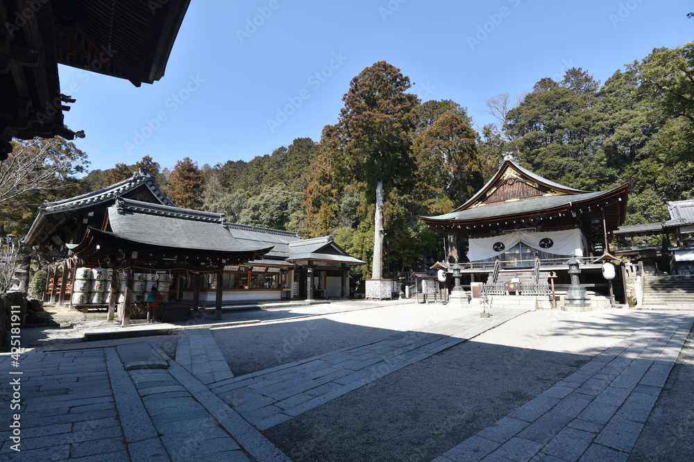 日牟禮八幡宮　境内　滋賀県近江八幡市