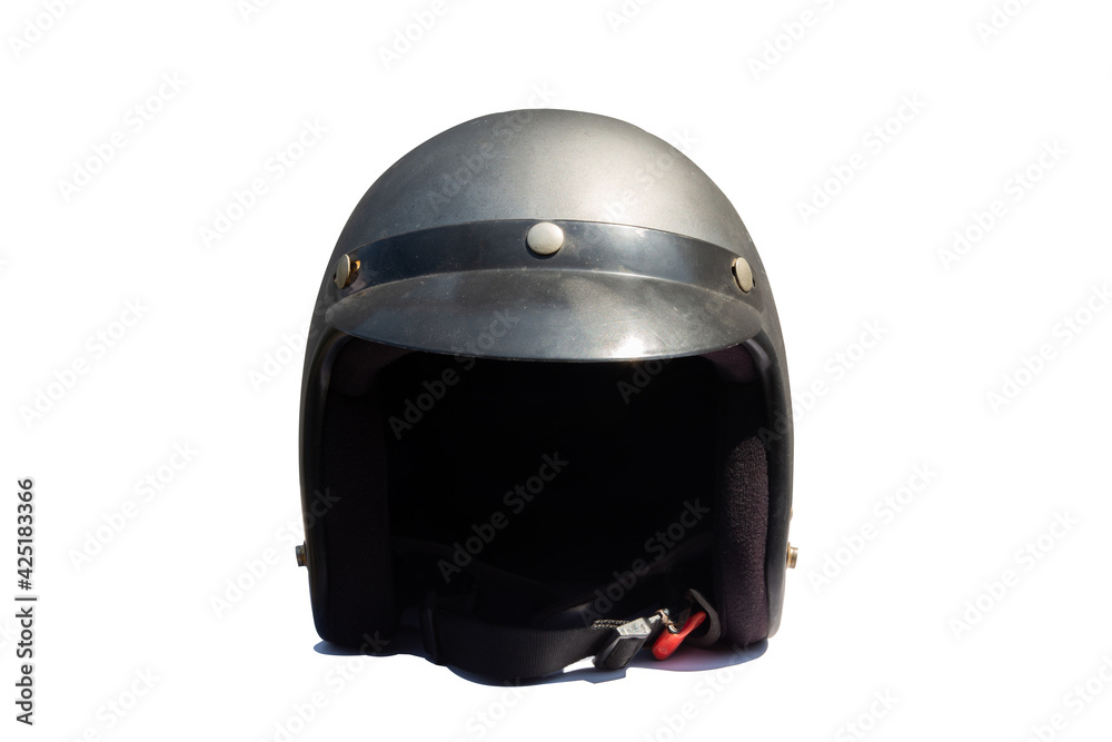 Motorcycle helmet over isolate on white background Motorcycle helmet over isolate on white background