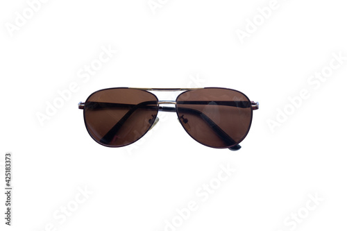 Vintage sunglasses isolated on white background