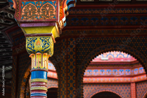 Detail of the kiosk in Mexico City