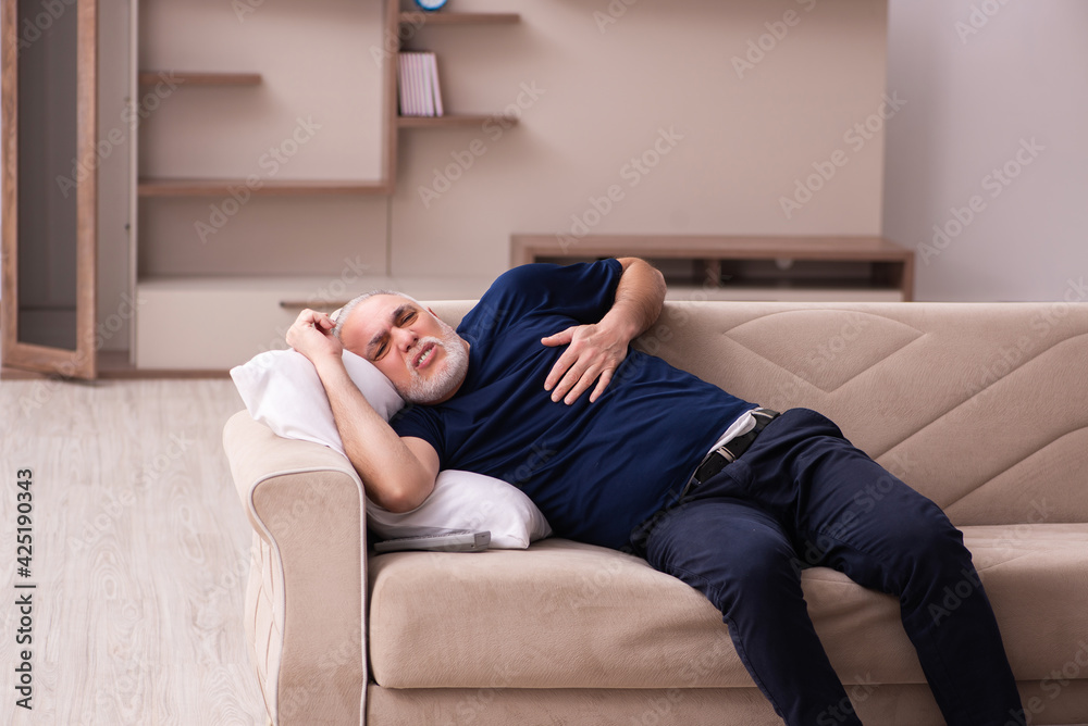 Devil visting old dying man at home Devil visting old dying man at home