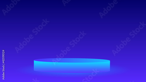 isometric 3D product display , podium , pedestal vector illustration .  