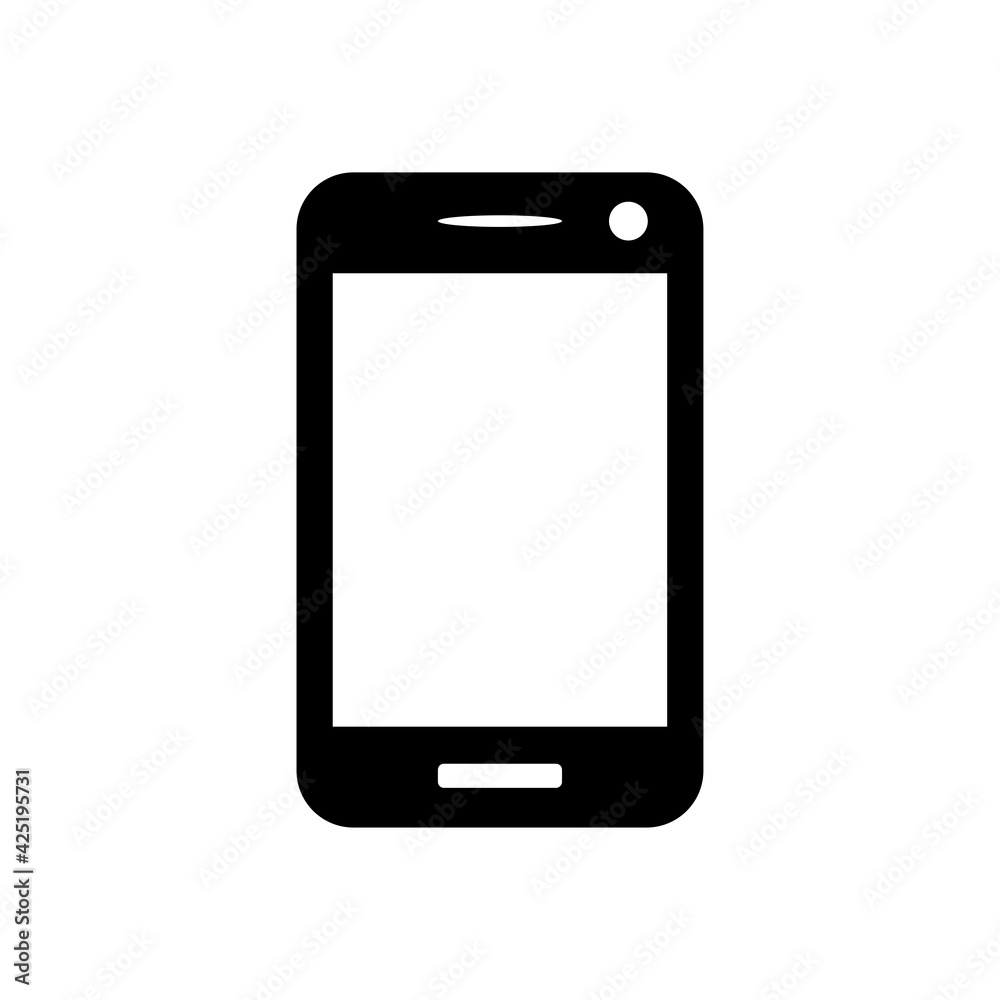 Smart phone icon design, glyph style, vector eps10 Smart phone icon design, glyph style, vector eps10