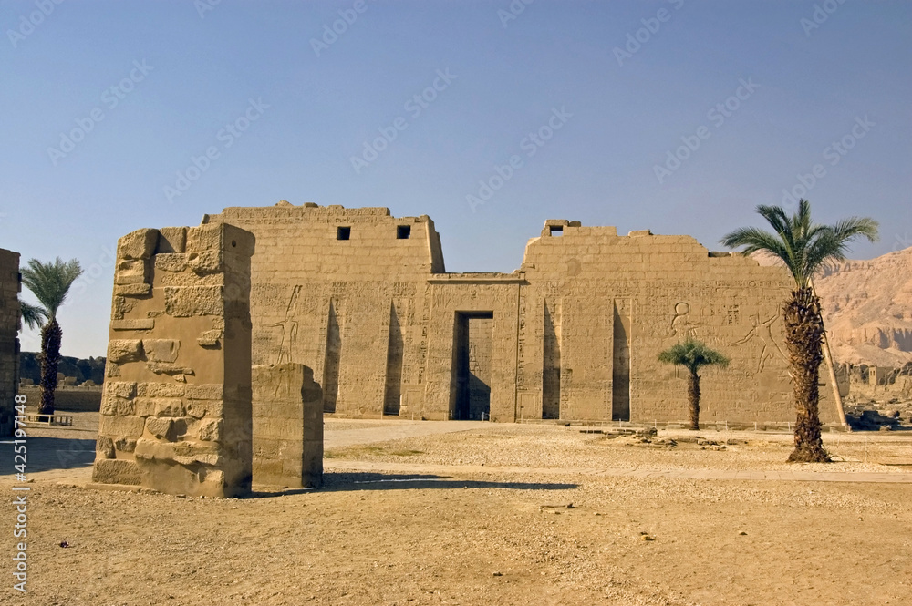 Ancient Egyptian Temple of Medinet Habu