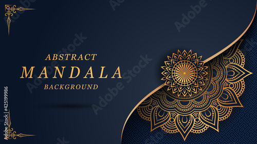 Luxury mandala with abstract background design for card, cover, print, invitation, poster, brochure, banner