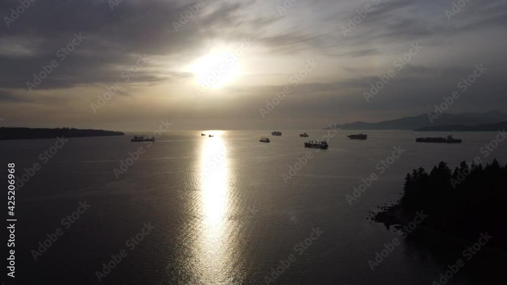 Sunset over the sea. Sunset over the sea.