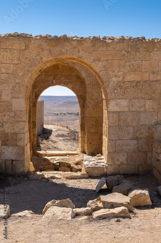 Remains of Avdat or Abdah and Ovdat and Obodat, ruined Nabataean city in the Negev desert