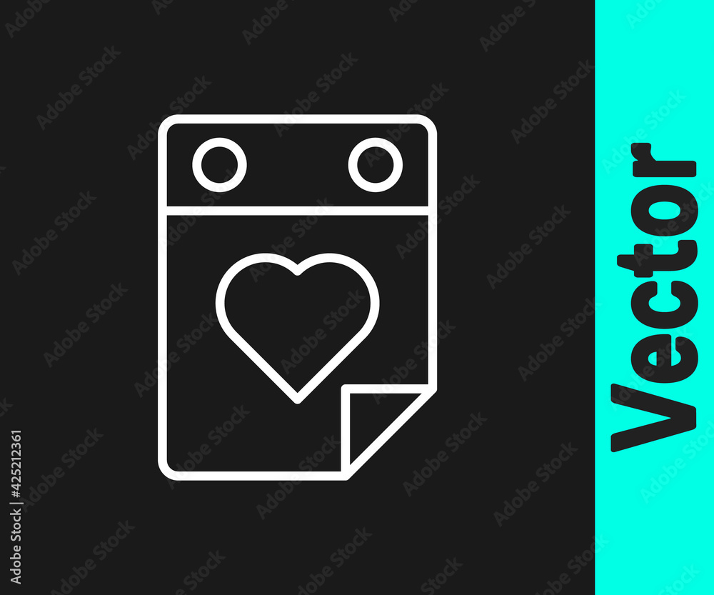 White line Doctor appointment icon isolated on black background. Calendar, planning board, agenda, consultation doctor. Vector White line Doctor appointment icon isolated on black background. Calendar, planning board, agenda, consultation doctor. Vector