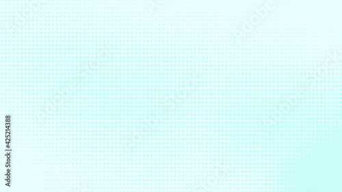 Dots halftone white blue and green color pattern gradient texture with technology digital background. Medicine healthcare with science concept.