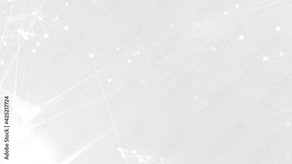 Abstract white gray polygon tech network with connect technology background. Abstract dots and lines texture background. 3d rendering. Abstract white gray polygon tech network with connect technology background. Abstract dots and lines texture background. 3d rendering.
