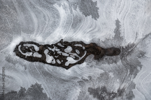 lines in the ice