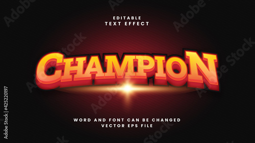 Champion text effect