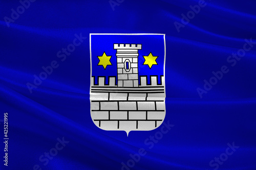 Flag of Cakovec in Medimurje County of Croatia photo