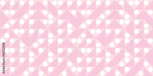 Geometric pink abstract vector pattern background