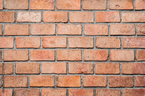 abstract orange brick wall texture background 