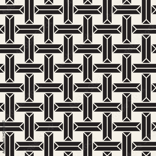 Vector seamless pattern. Modern stylish abstract texture. Repeating geometric tiles