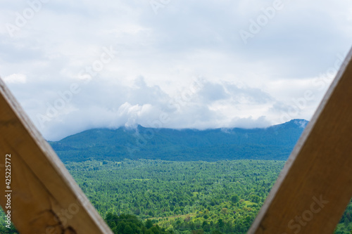 view from the window to the sky