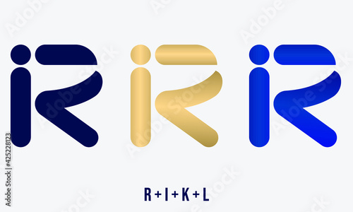 Logo design of R   I   L   K in vector for construction  home  real estate  building  property. Minimal awesome trendy professional logo design template 