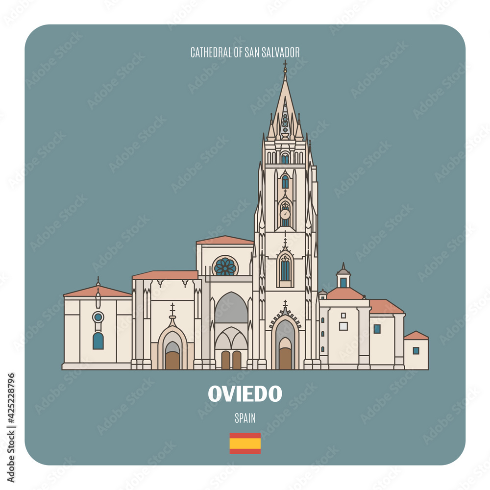Cathedral of San Salvador in Oviedo, Spain