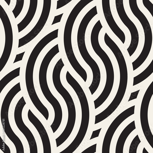 Vector seamless pattern. Modern stylish abstract texture. Repeating geometric tiles