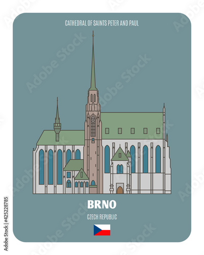 Cathedral of Saints Peter and Paul in Brno, Czech Republic