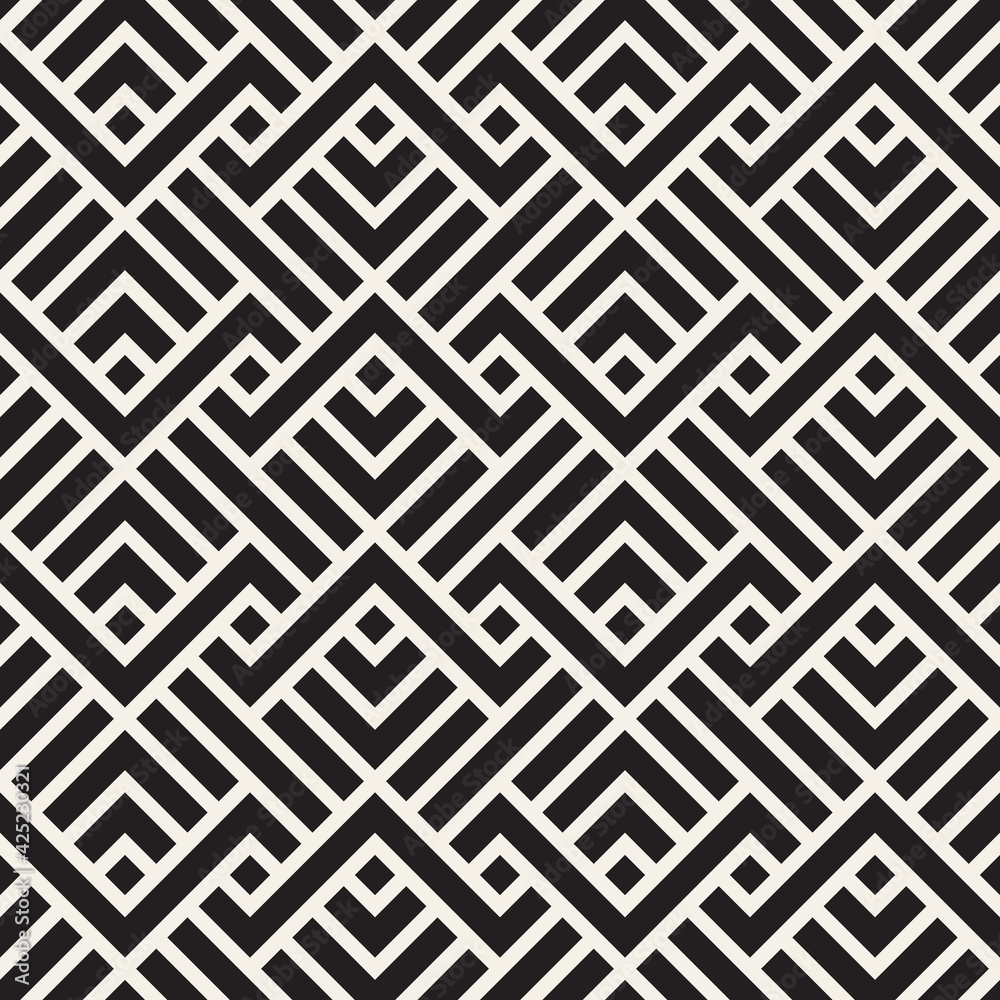 Vector seamless pattern. Ethnic stylish abstract texture. Repeating geometric tiles