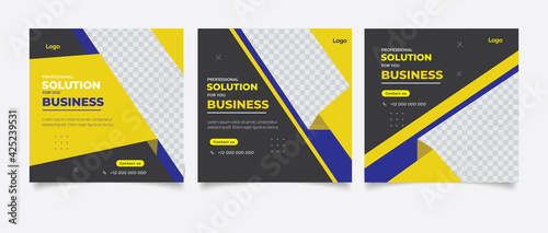 Business promotion and corporate social media banner template