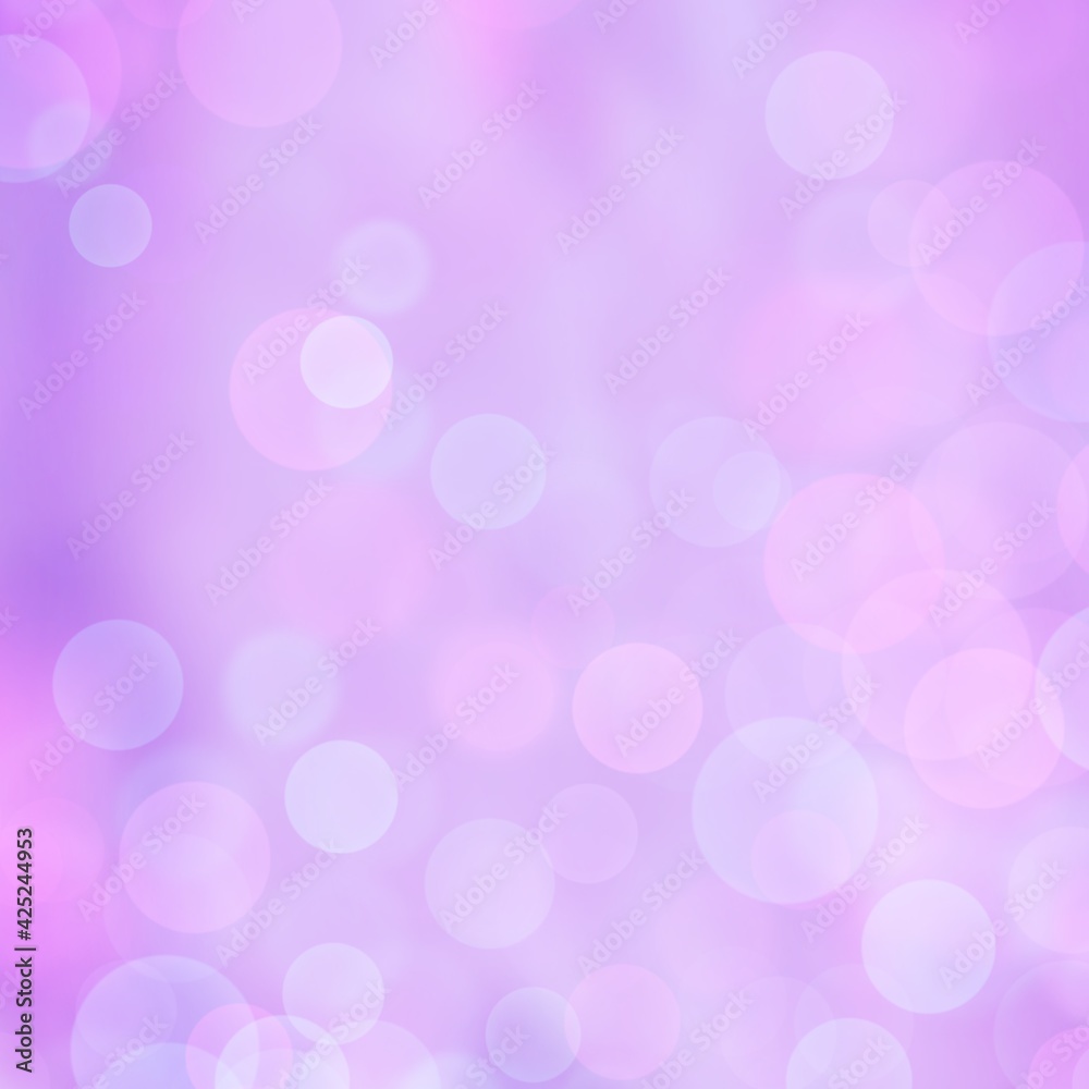 Abstract background. Cute pink backdrop with bokeh.