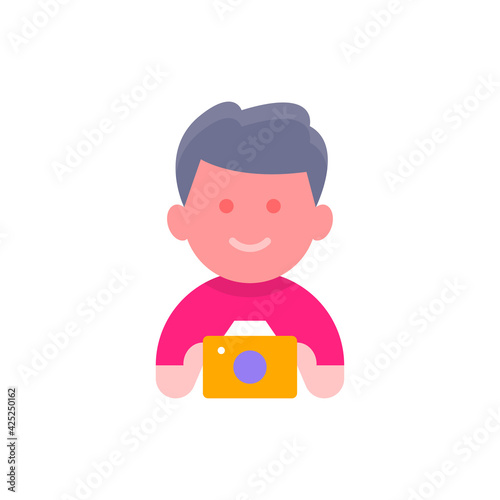 Capturing device Vector Flat Illustration Style Icon. EPS 10 File