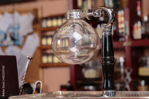 Vacuum siphon classic coffee maker.