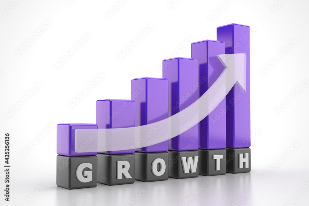 Growth graph bars Growth graph bars