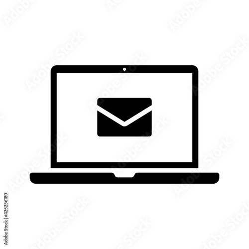 メール　お問い合わせ　パソコン　アイコン（シルエット）