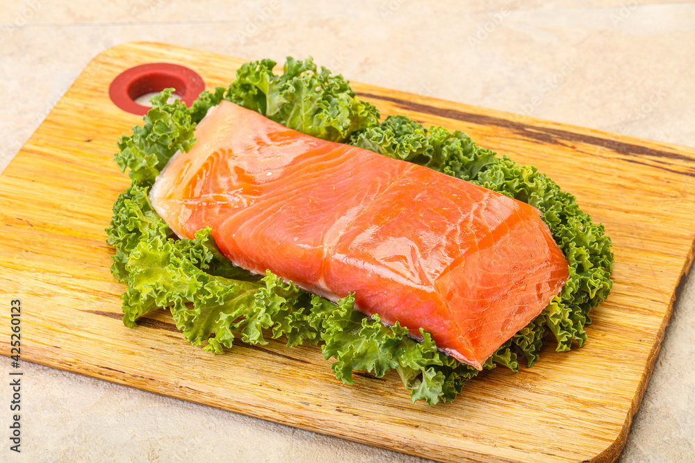 Salmon fillet slice for cooking Salmon fillet slice for cooking
