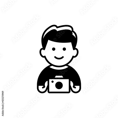 Capturing device Vector Illustration Style Solid Icon. EPS 10 File