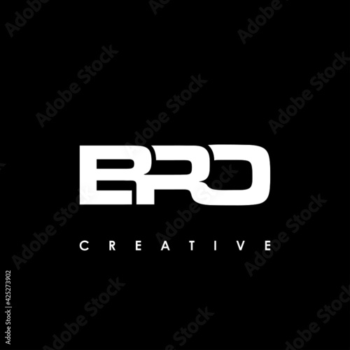 BRO Letter Initial Logo Design Template Vector Illustration