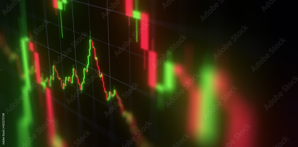 Business investment finance analysis data statistics digital stock market exchange forex trading graph chart financial candlestick indicator screen board abstract graphic design background. 3d render. Business investment finance analysis data statistics digital stock market exchange forex trading graph chart financial candlestick indicator screen board abstract graphic design background. 3d render.
