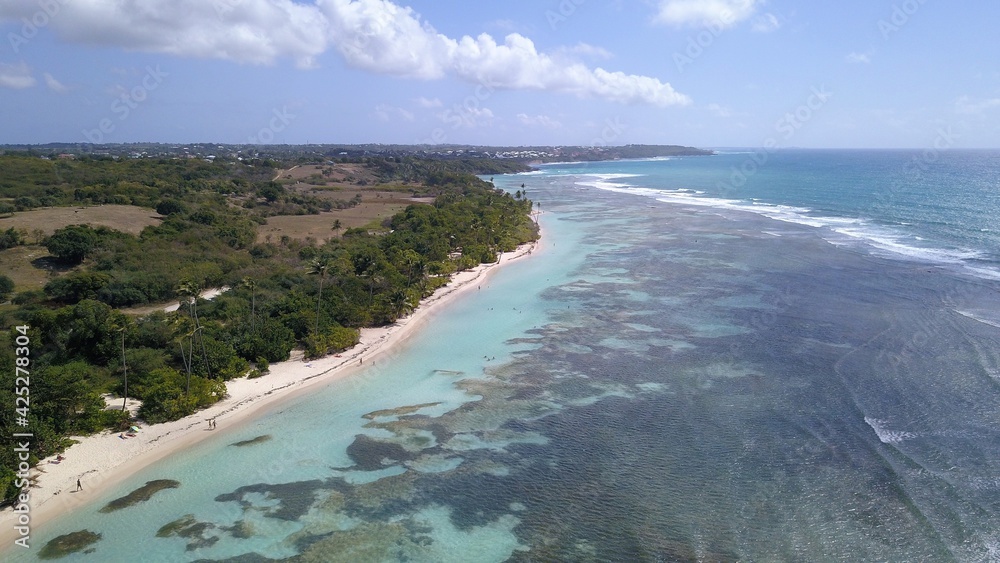 aerial view in Guadeloupe 