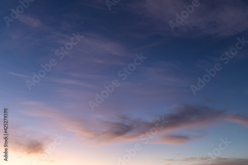 Blue sky with clouds at twilight time. © AlexandraDaryl