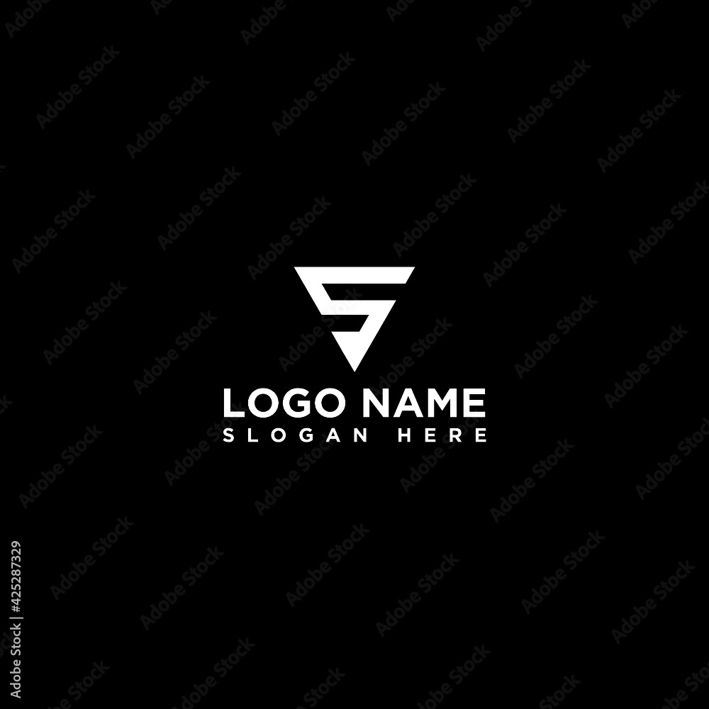 S LETTER LOGO. TRIANGLE LOGO