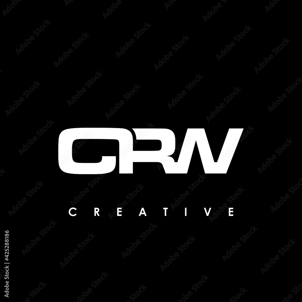 CRW Letter Initial Logo Design Template Vector Illustration