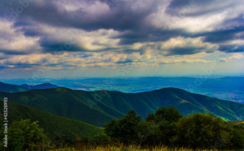 clouds over the mountains