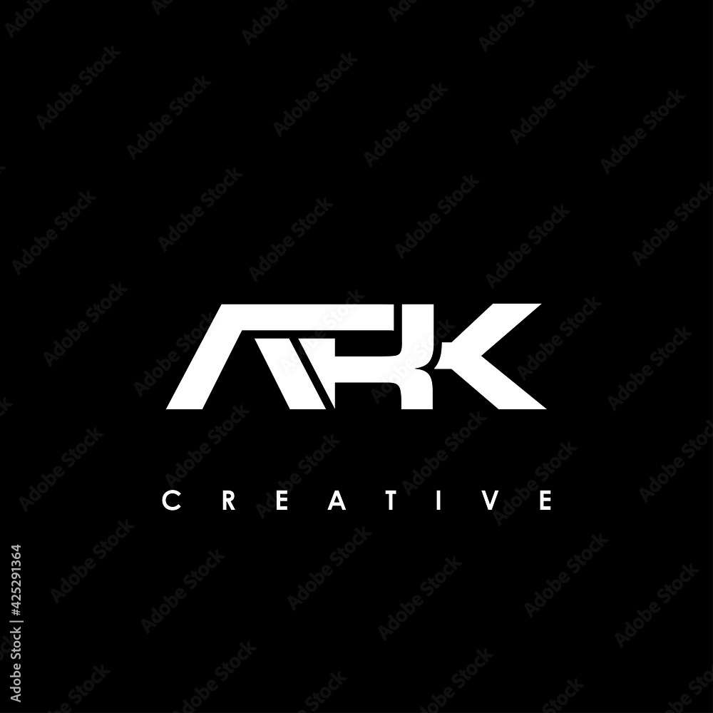 ARK Letter Initial Logo Design Template Vector Illustration Stock ...