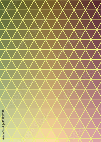 Abstract color Low-Polygones Generative Art background illustration