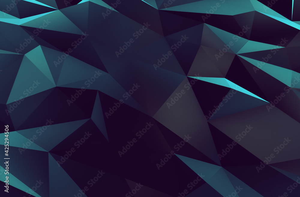 Fototapeta premium Polygon Abstract Backgrounds Sea color