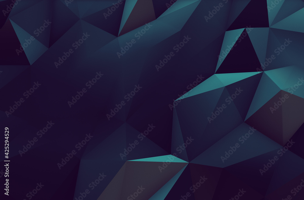 Fototapeta premium Polygon Abstract Backgrounds Sea color