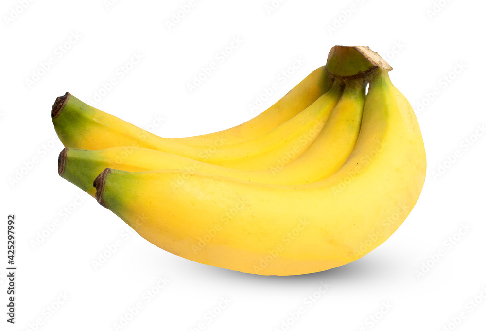 Fresh banana isolated on white background