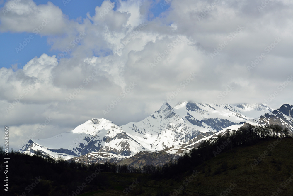 The harsh beauty of the Caucasus Mountains