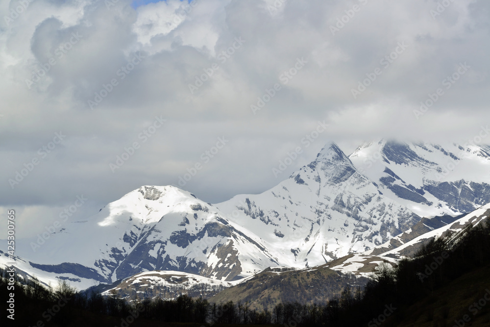 The harsh beauty of the Caucasus Mountains