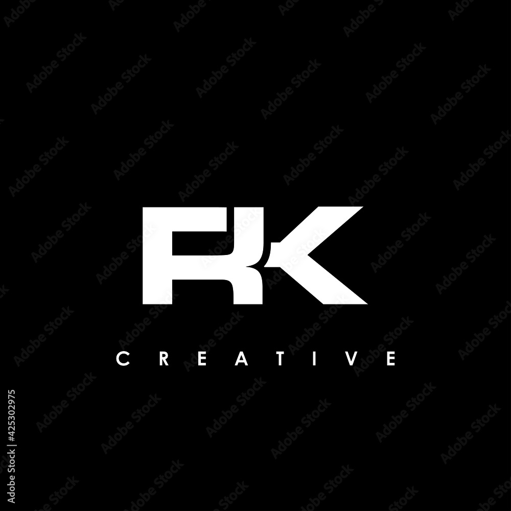 RK Letter Initial Logo Design Template Vector Illustration RK Letter Initial Logo Design Template Vector Illustration